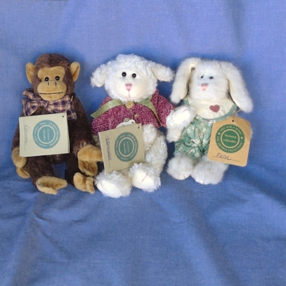 NWT Set of 3 Boyds Bears Plush